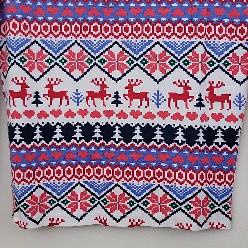 Land's End Cotton Christmas Pajama Top (Top only) Christmas 16